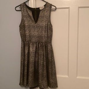 Gold sequin dress